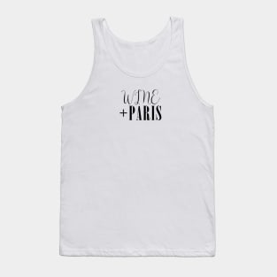 Wine et Paris Tank Top